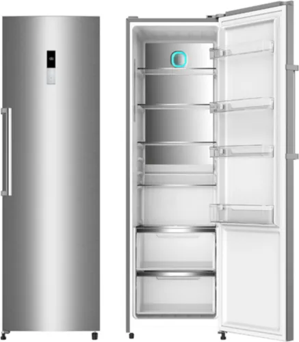 SCHOEPF KS373IX Vollraum-Kühlschrank 185 cm - Vollraumkühlschrank mit 373 Liter Nutzinhalt, No-Frost Technologie und wechselbarem Türanschlag - ideal für eine flexible Küche.