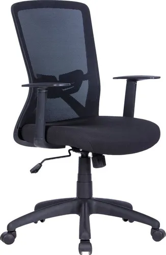 byLIVING Chefsessel Long - Ergonomischer Bürostuhl mit Wippmechanik - Ergonomischer Bürostuhl mit Stoff- und Meshbezug, Wippmechanik und Höhenverstellung für optimalen Sitzkomfort, ideal für Home Office oder Büro.
