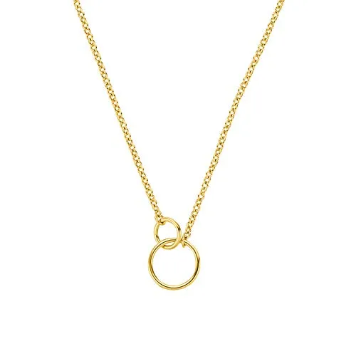 NOELANI Kette mit Anhänger aus 925 Sterling Silber für Damen - Elegante Damenkette in Gold, 40+5 cm, kommt in einer Schmuck Geschenk Box – ideal für besondere Anlässe oder als Geschenk.