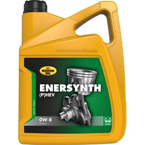 KROON OIL Motoröl 0W-8 Enersynth Vollsynthetiköl Motor Öl (P) HEV 5L Kompatibel mit TOYOTA YARIS P21, PA1, PH1, MAZDA 2 Schrägheck XP210