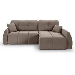Mid.you Ecksofa Beigebraun, 5-Sitzer mit Liegefunktion - Beigebraunes Mid.you Ecksofa in L-Form, ideal für Wohnzimmer. Mit komfortabler Liegefunktion, FSC-zertifiziert und aus hochwertigem Textil. Perfekt für gesellige Abende oder entspannte Momente!