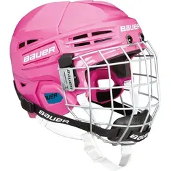 Bauer Prodigy Youth Helmet Combo SR Rosa UNI Eishockey-Helm von Bauer