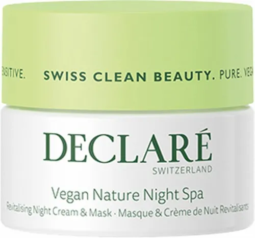 Vegan Nature Night Spa - Nachtpflege für empfindliche Haut - Erholungsreiche Nachtpflege, die mit Leindotteröl und einem Pflanzenkomplex für tiefenwirksame Feuchtigkeit sorgt und das Hautbild ausgleicht.