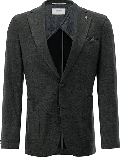 CARL GROSS CONCEPT GREEN Sakko CG Faris-G-J SV - Elegantes Sakko in sharp fit mit Halbfutter, ideal für stilbewusste Anlässe. Die aufgesetzten Taschen und AMF-Steppung verleihen dem Design das besondere Etwas.