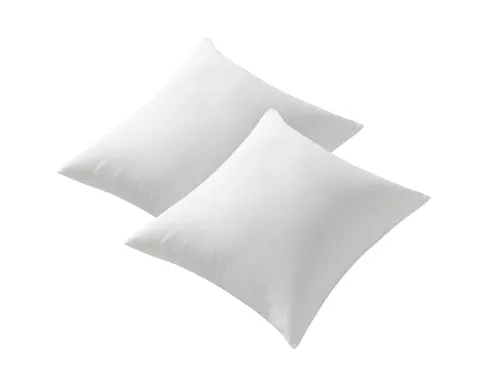 Moln Kopfkissen 50x50 cm 2er Set, Oeko-TEX Zertifiziert Kissen, mit 100% Mikrofaser-Füllung, Waschmaschinengeeignet Schlafkissen