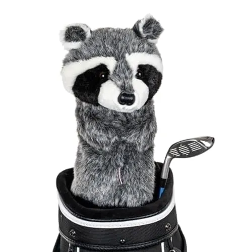 Daphne's Novely Schlägerhaube Waschbär, Grau, Weiß, Schwarz von Daphne's Headcovers