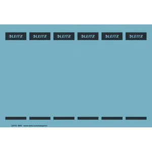 LEITZ Ordneretiketten 1686/2-35 blau - 150 Stück - Diverse PC-beschriftbare und selbstklebende Ordneretiketten von LEITZ für eine perfekte Organisation. Blickdicht und kompatibel mit InkJet- und Laserdruckern, ideal für übersichtliche Beschriftung.