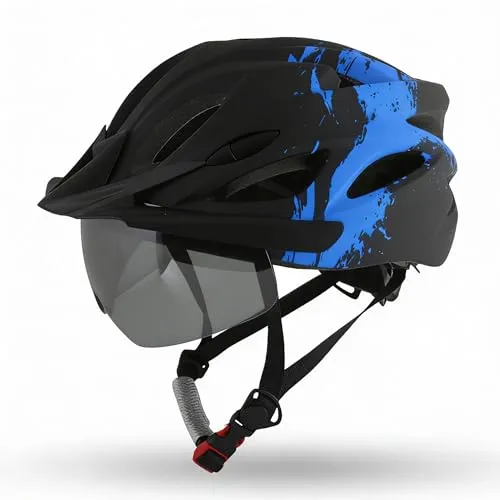 Produktbild Fahrradhelm H085 Urban mit LED-Rücklicht & Magnet-Sonnenbrille – Ultraleichter City Helm für Damen & Herren 54-61cm