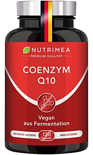 PREMIUM COENZYM Q10 Hochdosiert – 120 Vegane Kapseln - Antioxidant Coenzym Q10: Hochdosiertes Ubiquinon unterstützt die Energieproduktion, schützt das Herz-Kreislaufsystem und fördert ein starkes Immunsystem. Ideal für mehr Gesundheit und Vitalität!