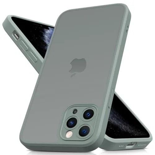 Mootobo für iPhone 11 Pro Hülle mit Kameraobjektiv, 10FT Military Grade Drop Protection Handyhülle mit Anti-Fingerprint Matte Back 5.8 Zoll - Grey