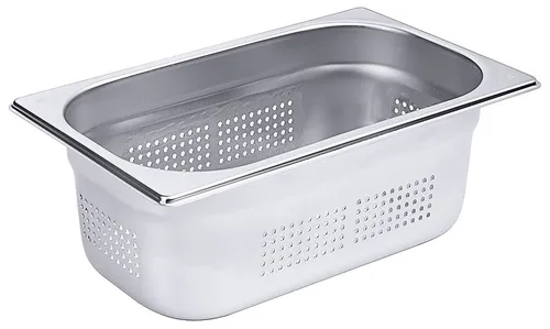 Contacto Edelstahl Perforierter GN-Behälter 1/4 100 mm von Contacto