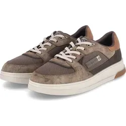 bugatti Herren Schnürer 322-AA509 in Taupe, Größe 45 - Herren-Schnürhalbschuhe mit bugatti Schriftzug, bieten angenehmen Tragekomfort und einen klassischen, eleganten Look für jeden Anlass.