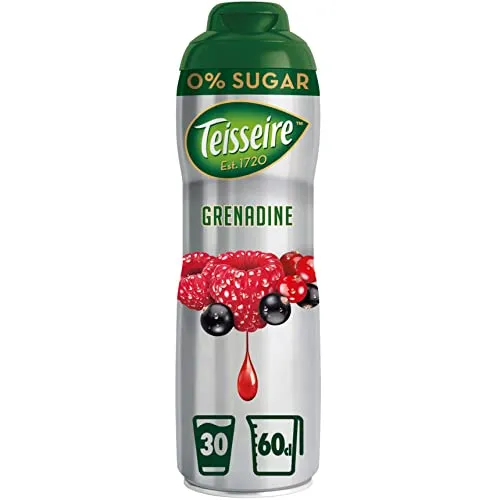 Teisseire Getränke-Sirup Grenadine 0% - 600ml - Sirup der genauso schmeckt wie die Frucht (1er Pack)