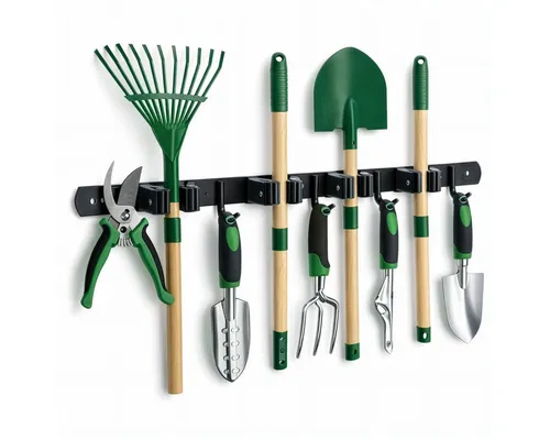 Beast Wandhalterung Wandleiste Wandhalter Hakenleiste Gartengeräte Werkzeugleiste 49cm, (1-tlg., Montage: Kleben oder Schrauben)