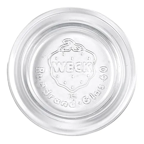 Weck Rundranddeckel 60 mm, Glas, Transparent, Druckknopf, Deckel, Behälterdeckel