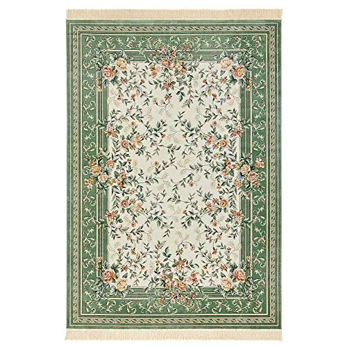 Nouristan Naveh Orient Teppich – Vintage Samt-Teppich für Esszimmer & Wohnzimmer - Teppich in orientalischem Design, 95x140cm, aus 60% Viskose, 40% Baumwolle, pflegeleicht und ideal für Räume mit Fußbodenheizung.