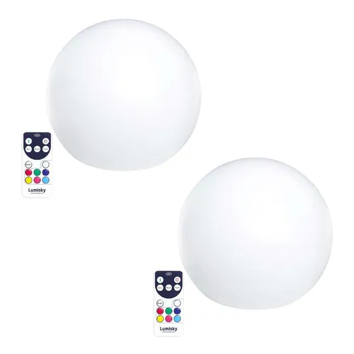 Set mit 2 kabellosen Leuchtbällen BOBBY d30cm von Lumisky