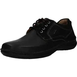 JOSEF SEIBEL New Anvers 06 Halbschuh für Herren - Schwarz - 44 - Herren-Halbschuhe aus hochwertigem Glattleder mit herausnehmbarer Innensohle für individuellen Komfort und Weite K für breitere Füße. Ideal für Alltag und besondere Anlässe!