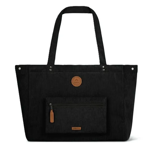 CABAIA Shopper MAXI TOTE BAG in Schwarz - Großer Shopper aus 100 % recyceltem Polyester, ideal für den täglichen Einsatz. Praktisch und umweltbewusst – perfekt für Einkäufe oder Ausflüge.