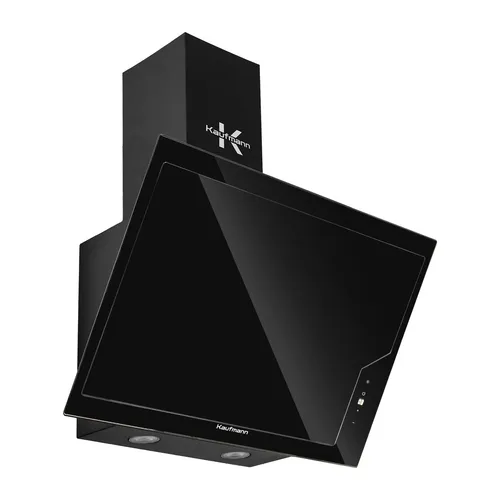 KAUFMANN FAVORE 60 BL Dunstabzug 60 cm, Schwarzglas, kopffreihaube, 1000 m³/h