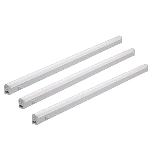 Oktaplex lighting 3er Set Unterbauleuchte LED | Riga 13W Lichtleiste Küche - Unterschrank Beleuchtung mit energiesparenden 1170 Lumen für perfekte Ausleuchtung. Ideal für Küchen, Wohnzimmer oder Werkstätten – einfach erweiterbar und blendfrei.