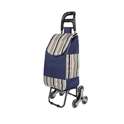Ambientehome Shopping Trolley blau Einkaufstrolley
