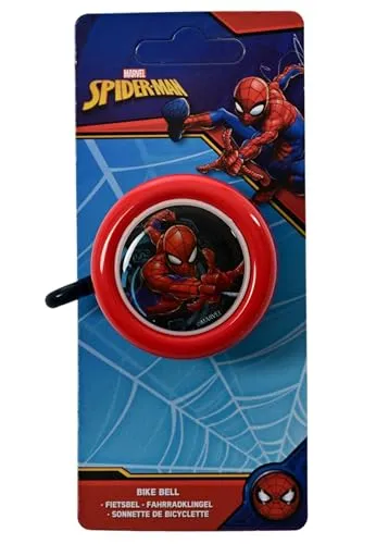 Spiderman Fahrradklingel Kinder | kleine Geschenke für Jungen | Klingel | Fahrrad Zubehör | Outdoor Spielzeug | Spider-Man | Coole Sachen | Fahrradglocke