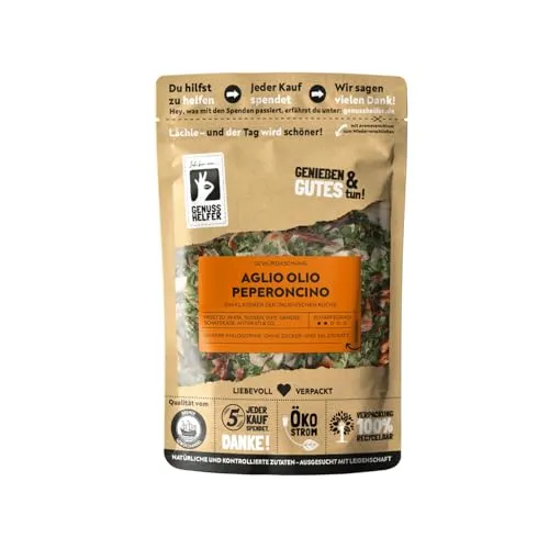 Bremer Gewürzhandel Aglio Olio Peperoncino, grob, Gewürzmischung italienischer Art für klassische Pasta und mediterrane Küche, 3 x 100g