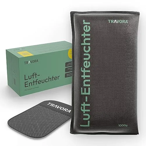 TRAVORA Luftentfeuchter Auto 1 kg Kissen mit Anti-Rutsch Pad