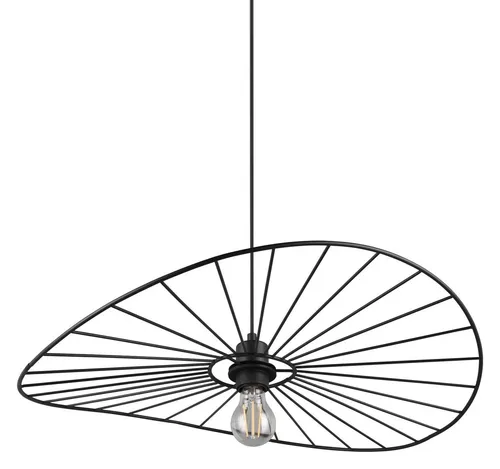Trio R31451032 Pendelleuchte Chapeau 1x40W | E27 | IP20 - Höhenverstellbar, mattschwarz - Lampen: Höhenverstellbare Pendelleuchte CHAPEAU von Trio, vereint modernes Design mit energieeffizienter LED-Technologie für eine stilvolle Beleuchtung in jedem Raum.