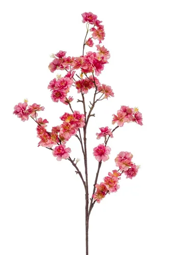 Kunstzweig Deko Kirschblütenzweig GIMA, pink, 120cm - Der 120 cm hohe Kirschblütenzweig von GIMA bringt frischen Glanz in Ihre Räume. Ideal für stilvolle Dekorationen und setzt blühende Akzente ohne Pflegeaufwand.