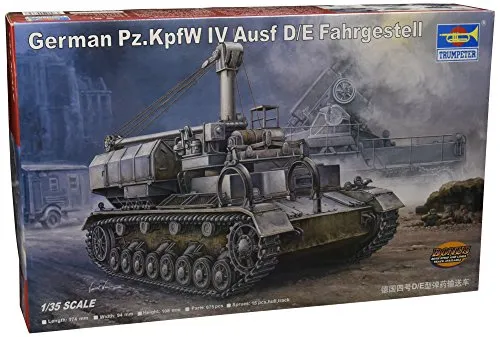 Trumpeter 00362 - 1:35 German Pz.Kpfw IV Ausf. D/E Fahrgestell Bausatz - Detailreicher Modellbausatz des deutschen Panzers, ideal für Modellbau-Enthusiasten und Sammler.