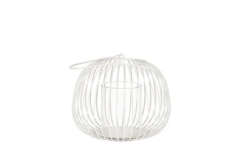 blomus Laterne ELUA DH 30x36.60 cm weiß - Stilvolle Laterne in elegantem Weiß, perfekt für stimmungsvolle Beleuchtung im Innen- und Außenbereich. Ideal für Kerzen und zur Schaffung einer gemütlichen Atmosphäre.