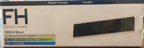 Muur LED Wandleuchte 8,2W warmweiß von Fischer & Honsel