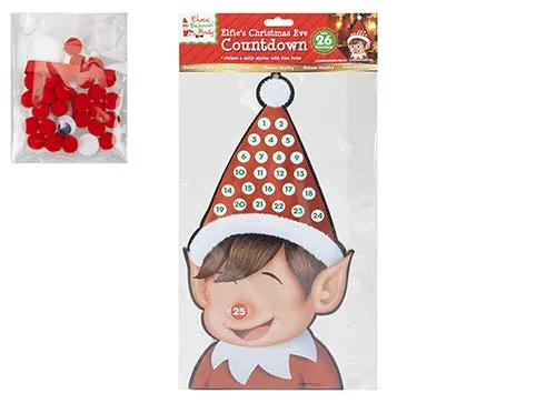 Elves Behavin' Badly Elfen benehmen Sich schlecht - 37cm Elfies Pom Pom Countdown bis Weihnachten
