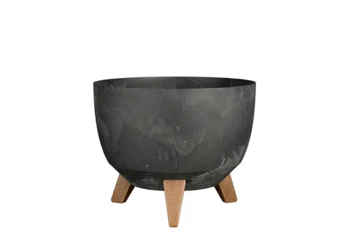 Mica Decorations Doppio Pflanzenständer 18,5 x Ø29 cm - Der Doppio Pflanzenständer von Mica Decorations sorgt für eine stilvolle Präsentation Ihrer Pflanzen und bringt modernen Flair auf Balkon und Terrasse.