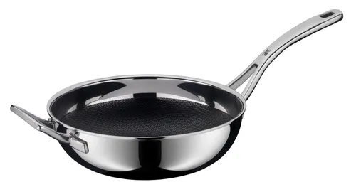 WMF Profi Resist Wok- und Bratpfanne, 28 cm - Hochwertige Pfanne aus rostfreiem Edelstahl, ideal für gesundes Braten und Braten ohne Ankleben, perfekt für kreative Kochabenteuer.