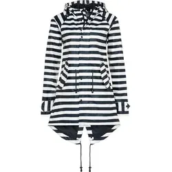 BMS Regenjacke - BMS HafenCity® Coat SoftSkin® - 100% wasserdichter Regenmantel für Damen und Herren mit regulierbaren Ärmeln und hochwertigem Innenfutter, ideal für windige Tage.
