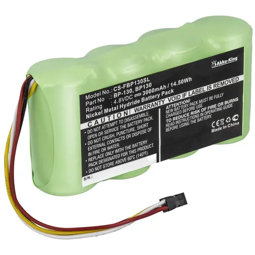 Akku-King Akku BP130 für Fluke ScopeMeter 124 124S 123 123S - Ni-MH 3000mAh