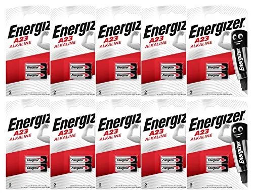 Energizer A23 Alkaline Batterie 12V - 20 Stück - Hochwertige Energizer A23 12V Alkaline-Batterien im praktischen 20er-Pack, ideal für langlebige Energieversorgung in verschiedenen Geräten.