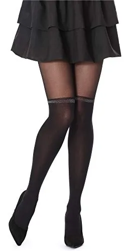 Merry Style Damen Strumpfhose 40 DEN MSFI001 (Schwarz, 2-S)