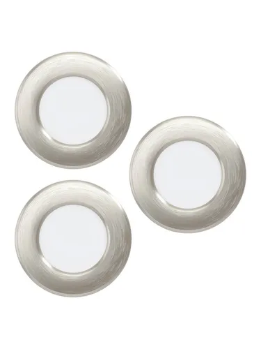 EGLO LED Einbauleuchte Fueva 6-z, 3er-Set mit ZigBee und IP44 - Elegante 3-flammige Einbauleuchte für die Decke, inklusive Leuchtmittel. Mit einem Durchmesser von 8,8 cm ideal für moderne Badezimmer. Hohe Lichtleistung mit 1020 lm und praktische ZigBee-Technologie.