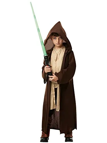 Rubie's Official Disney Star Wars Deluxe Jedi-Gewand mit Kapuze, Kindergröße L, Alter 7 - 8 Jahre Halloween