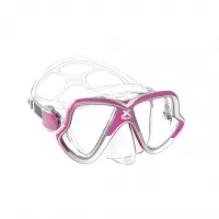 Mares X-Vision MID 2.0 Tauchmaske - pink/weiß/clear - Taucherbrillen mit verbessertem Sichtfeld und hydrodynamisch optimiertem Design für ein perfektes Taucherlebnis.