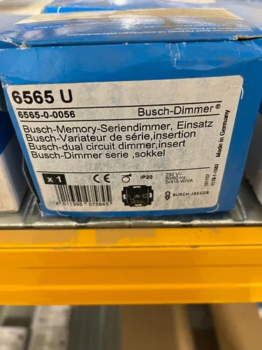 Busch-Jaeger Memory-Seriendimmer (2CKA006565A0056) - Hochwertiger Dimmer für individuelle Lichtsteuerung, ideal für kreative Landschaftsgestaltung