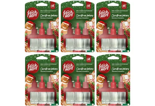 fresh & more Raumduft 3-Phasen (Nachfüllflakons, 6-St., Kompatibel Mit 3Volution Duftstecker)