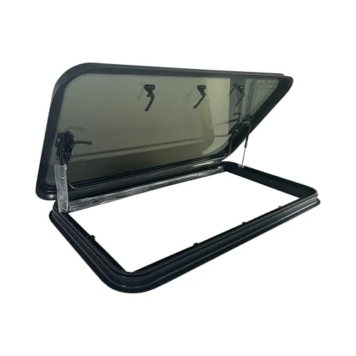 S.O. MEGA ANORAMA Dachfenster Camper XXL 1200x600 - Panoramafenster für Camper mit integriertem Insektenschutzgitter und innovativer Be- und Entlüftung, ideal für maximale Belüftung und Licht im Fahrzeug.