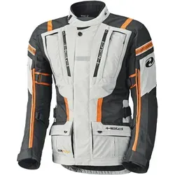 Held Hakuna II Motorrad Textiljacke, grau-orange, Größe S für Männer