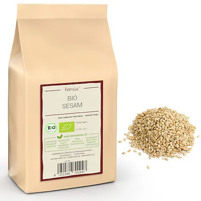  500g BIO Sesam ungeschält, Sesamsamen BIO ohne Zusätze 13 EUR/kg