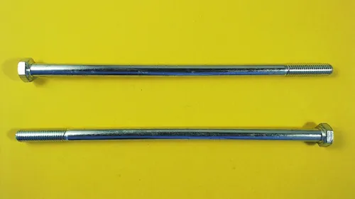 2X M8x180 Sechskantschrauben Teilgewinde 8.8 galv. verzinkt DIN 931 / ISO 4014